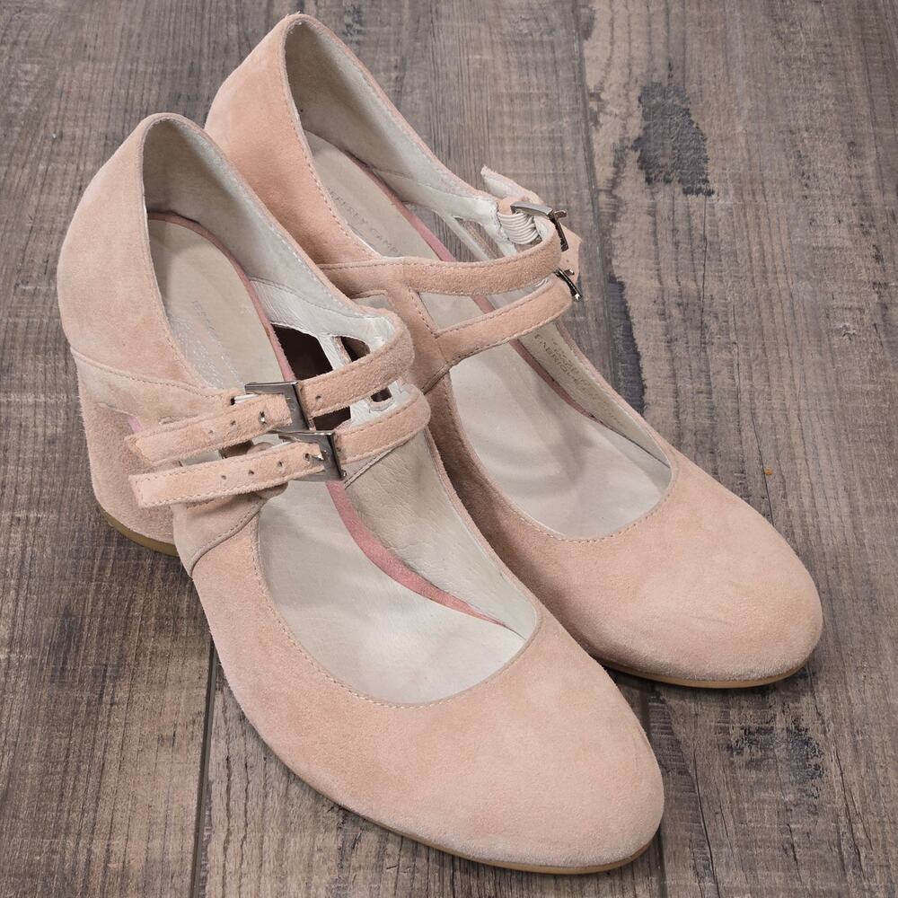 Jeffrey Cambell Free People Pink Mary Jane Heels‎ Pumps Shoes Suede Coquette 7